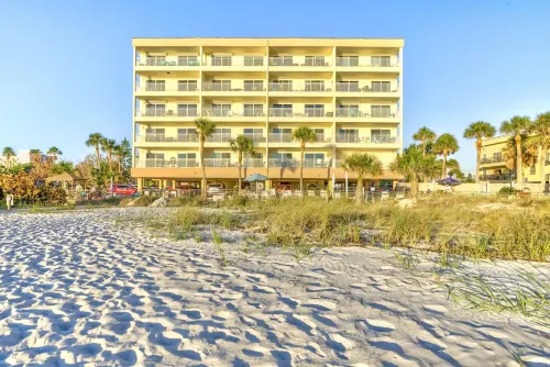 Beachfront condo in Madeira Beach directly across from Johns Pass Village