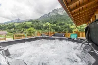 Chalet Lac Annecy spa wifi parking panoramic mountain view domaine du fraizier