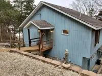 Lake House with Multiple Decks and Large Swim Platform on Private Dock