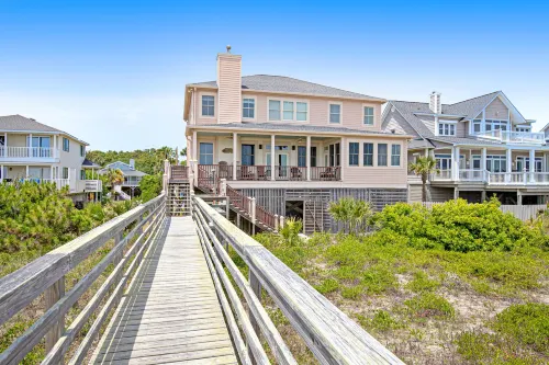 Gorgeous Beachfront Home w/ Oceanfront Views, Deck, Beach Boardwalk & WiFi