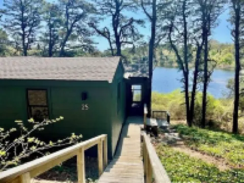 Waterfront Modern Home in Eastham, on a Pond