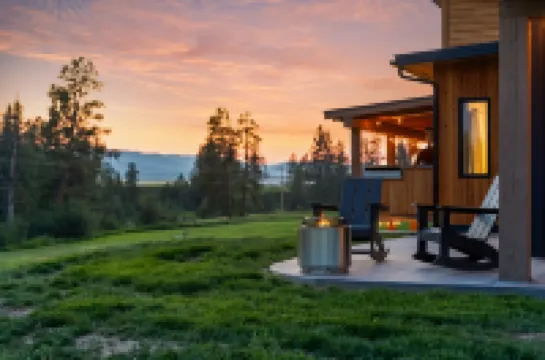 Soaking Tub and Cozy Fireplace - Inviting Rustic Retreat