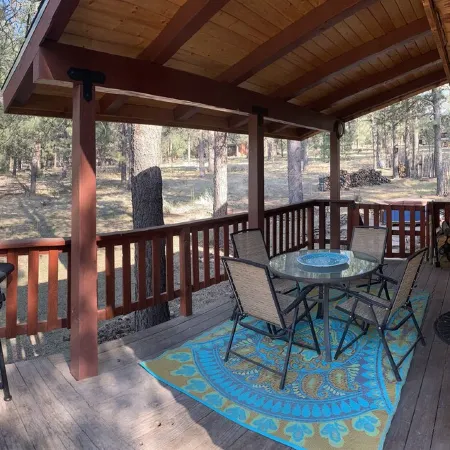 Enjoy the stars and the deer under the ponderosa pines