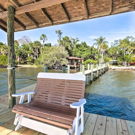 Riverfront Merritt Island Bungalow w/ Dock & Deck