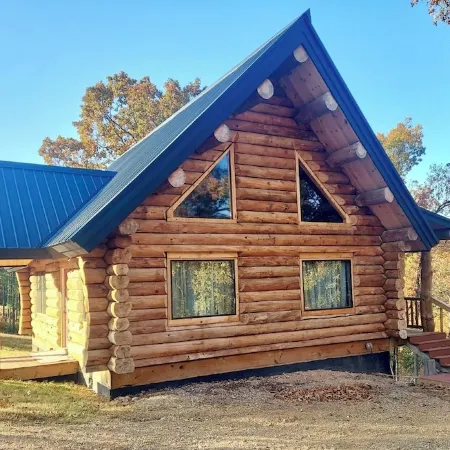 Spring Pond Cabin at White Buffalo Lodge;Family-sized with lake access