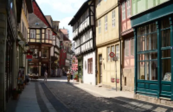 In the Center of Quedlinburg, Quiet and with a View of the Garden and Parking Space