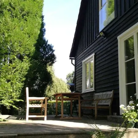 Cosy wooden house in the English style