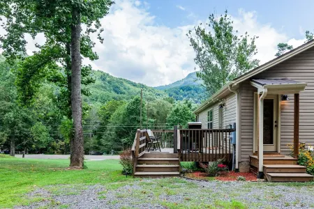 Cozy Pet Friendly Summer Retreat, Mountain View Fire Pit Good Location near AVL Отели рядом с достопримечательностью «Charles D Owen Park»