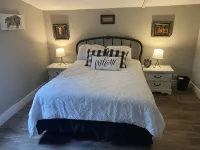 Rustic cabin on 80 acres with access to hiking and ATV trails.
