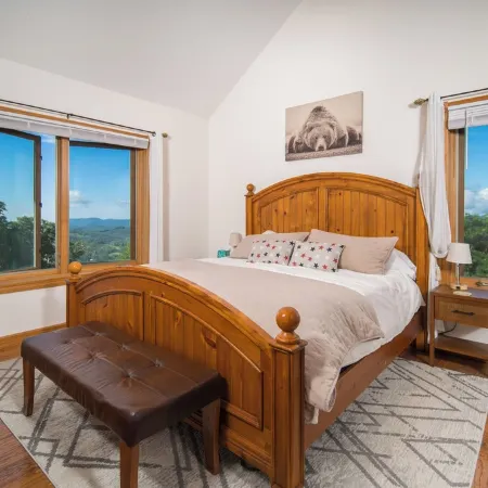 Mountaintop Cabin with Majestic Views - Hot Tub + Game Room + Pet Friendly