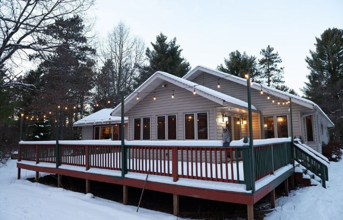3 bedroom/2 bath house in St. Germain. Heated garage-backs to snowmobile trail!