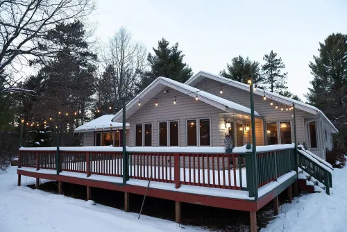 3 bedroom/2 bath house in St. Germain. Heated garage-backs to snowmobile trail!