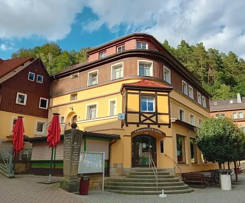 Stylish vacation apartment Zum Dorfladen Rathen in the heart of Saxon Switzerland