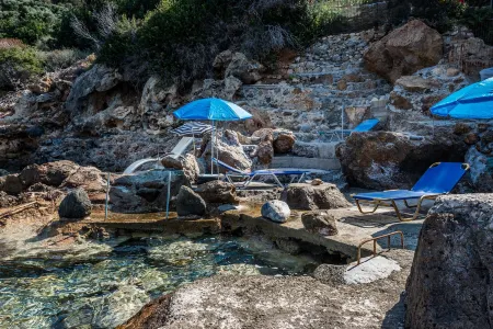 Apartment over the Sea Private Place to Swim
