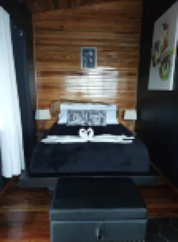 Sitting on stilts, Stuido Wow has spectacular volcano, lake & rain forest views!