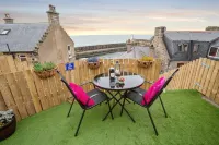 Amazing sea & harbour views of the Moray Firth North Aberdeenshire Scotland. Hotels near Royal Tarlair Golf Club