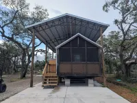 The coastal cabin ready for your family, friends, and your furry family members.