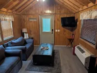 The coastal cabin ready for your family, friends, and your furry family members.