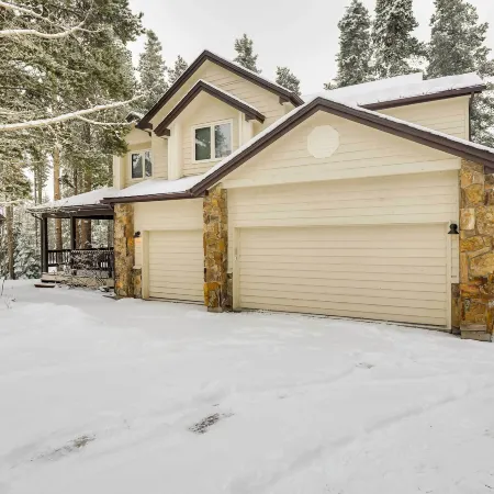 Hot Tub and Ski Shuttle Forested Breckenridge Home!
