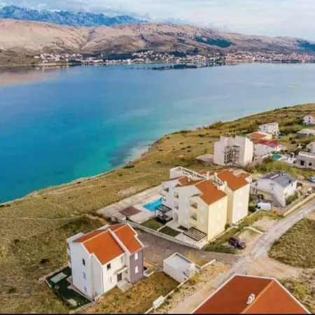 Apartment La Eva Pag - One Bedroom Apartment with Balcony and Sea view