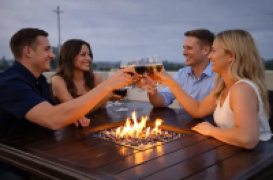 Modern 4Br / 4BA Beach Home • 360 View Rooftop Firepit • All King Beds - Garage