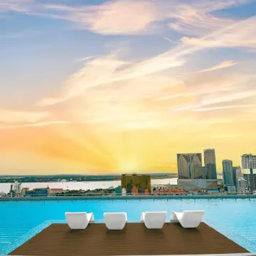 金邊|無邊際泳池Infinity Pool酒店M Residence |湄公河景|BKK1店 鄰近柬越友誼紀念碑的酒店