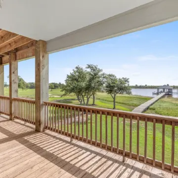 REEL N  REST in Hackberry LA ! Waterfront home with beautiful views .