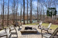 Insta-Worthy Lakefront Home w/ Dock + Fire Pit & Game Room