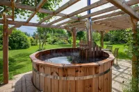 Country House with Swimming Pond, Hot Tub and Glorious Gardens.