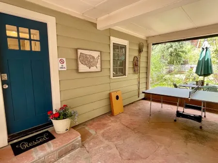 Your private luxury resort in town on trails. 5 private bedrooms, 3 full baths