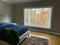 Private brick home in the woods near lake