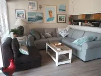 Lakeside condo on Clear Lake with marina.