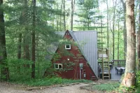 Waterfront A Frame w/ Private Dock, 2 Kayaks, 1 Canoe + Hot Tub!