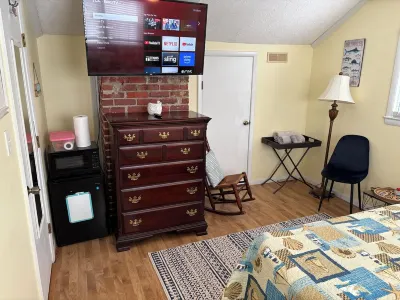 Two private upstairs rooms with a private entrance.