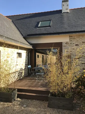 AU PORTE DE L'OCEAN GITE WITH HEATED POOL Отели в г. Плонеур-Ланверн