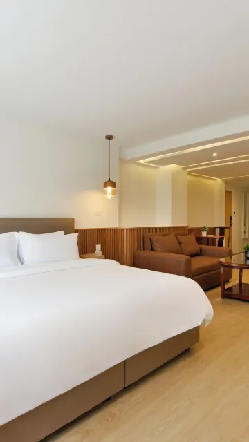 ห้องพักเตียงคิงขนาดมาตรฐานที่มีวิวเมือง-ปลอดบุหรี