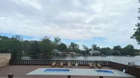 Waterfront home with spa access close to HITS/July 4th Activities