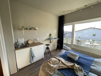 Modern design apartment with balcony in Bermatingen