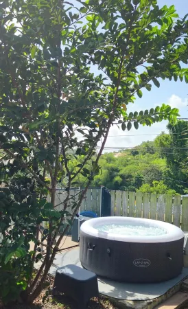 Villa F3 in the heart of the island, with swimming pool and Creole garden