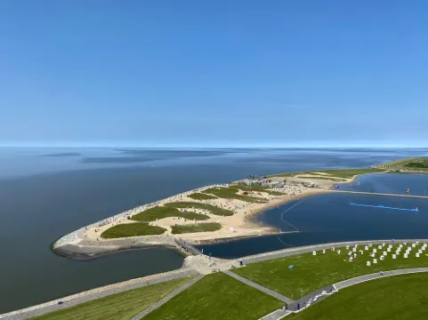 Ferienwohnung mit Traumhaften Blick Über die Nordsee Direkt an der Perlebucht