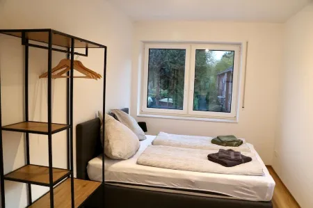 Wohnzim, Schlafzim, Badzim, Küche und Balkon, Smart TV Free Wifiparkingcoffee