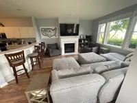 Waterfront condo with beach steps to Boyne City