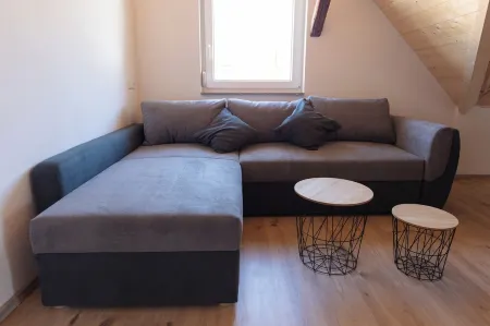 New vacation apartment in the heart of Dettingen with balcony