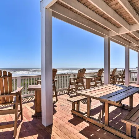 Gulf-View Home w/ Dog Run in Surfside Beach!