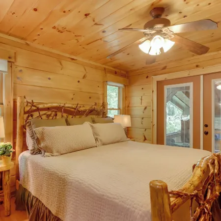 Blue Ridge Cabin Rental w/ Hot Tub & Creek Access!