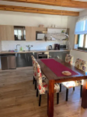 Cozy apartment with a fireplace