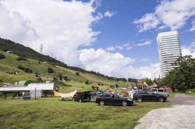 駐車場 苗場プリンスホテルの写真