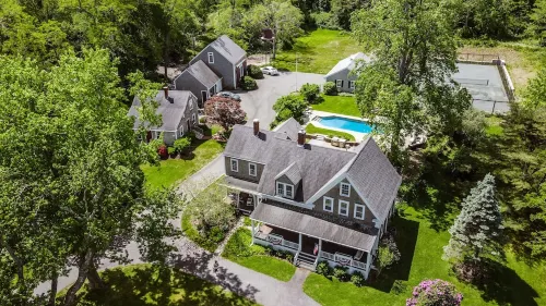 Cape Cod Estate: 2 Homes, Pool, Tennis Court, Game Barn and Bar, Sleeps 20 - 3-Star