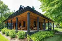 Modern Farmhouse with Recreation/Movie Room & Fire Pit! Dog Friendly.