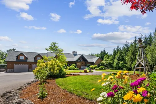 Views and Wineries Surround You On 15 Acres In This Wine Country Get Away Hotel a Yamhill County